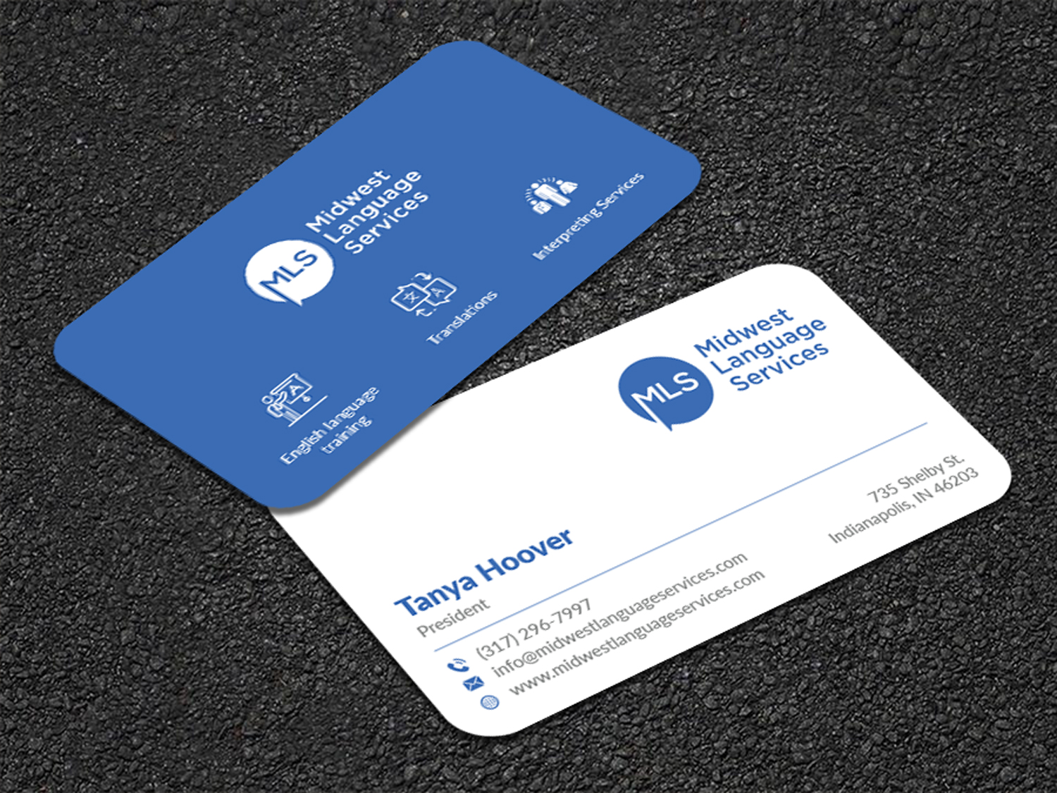 Diseño de Tarjeta de Presentación por Musa. A para Midwest Language Services, LLC | Diseño #26166089