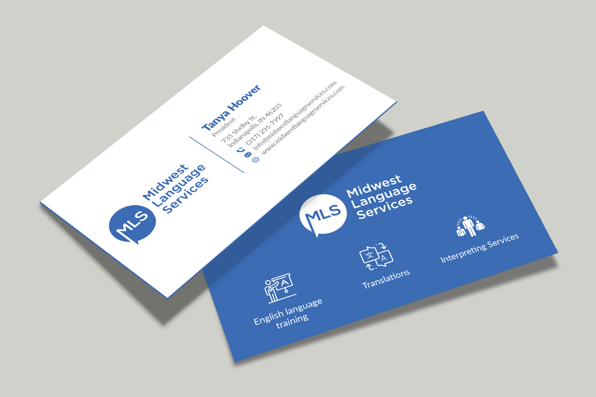Diseño de Tarjeta de Presentación por Musa. A para Midwest Language Services, LLC | Diseño #26166090