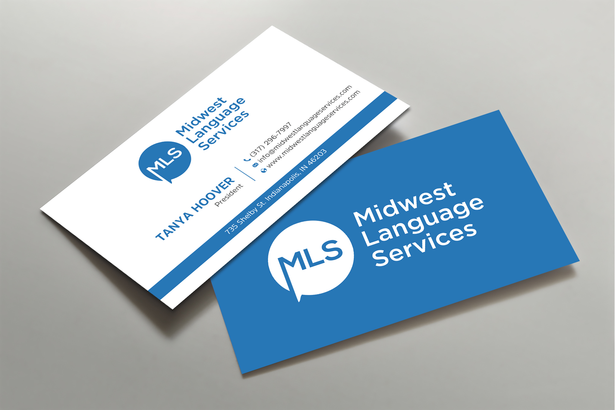 Diseño de Tarjeta de Presentación por Uttom 2 para Midwest Language Services, LLC | Diseño #26156495