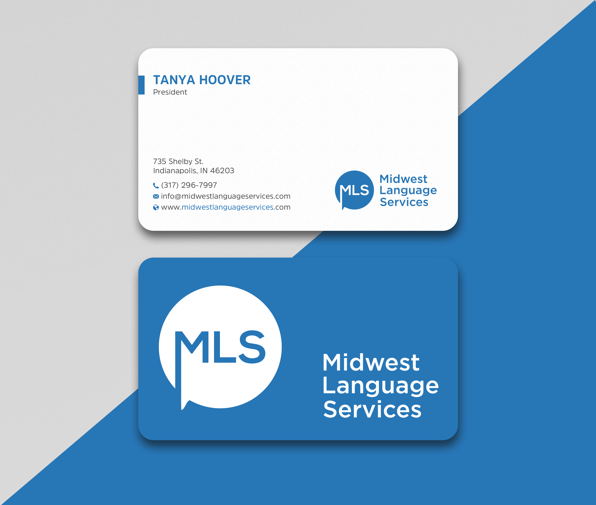 Design de Carte de Visite par Uttom 2 pour Midwest Language Services, LLC | Design #26156847