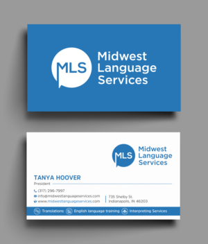 Visitenkarten-Design von Uttom 2 für Midwest Language Services, LLC | Design: #26157086