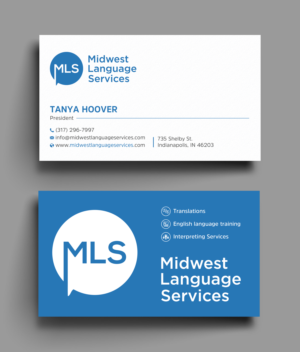 Visitenkarten-Design von Uttom 2 für Midwest Language Services, LLC | Design: #26157243