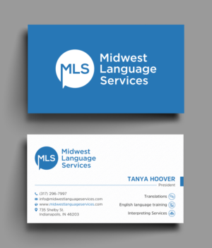 Diseño de Tarjeta de Presentación por Uttom 2 para Midwest Language Services, LLC | Diseño: #26157454