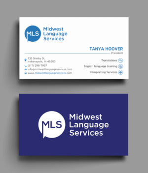 Diseño de Tarjeta de Presentación por Uttom 2 para Midwest Language Services, LLC | Diseño: #26162867