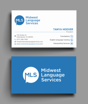 Diseño de Tarjeta de Presentación por Uttom 2 para Midwest Language Services, LLC | Diseño: #26162869