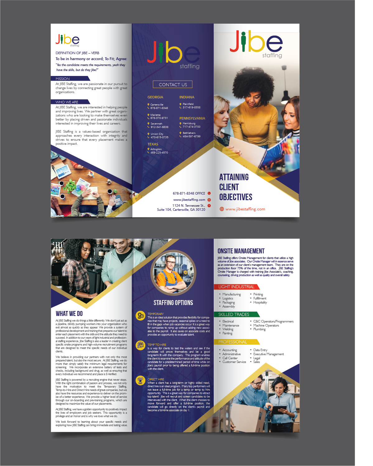 Design de Flyer par alex989 pour Jibe Staffing | Design #26156984