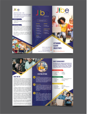 Flyer Design by alex989 for Jibe Staffing | Design: #26156985