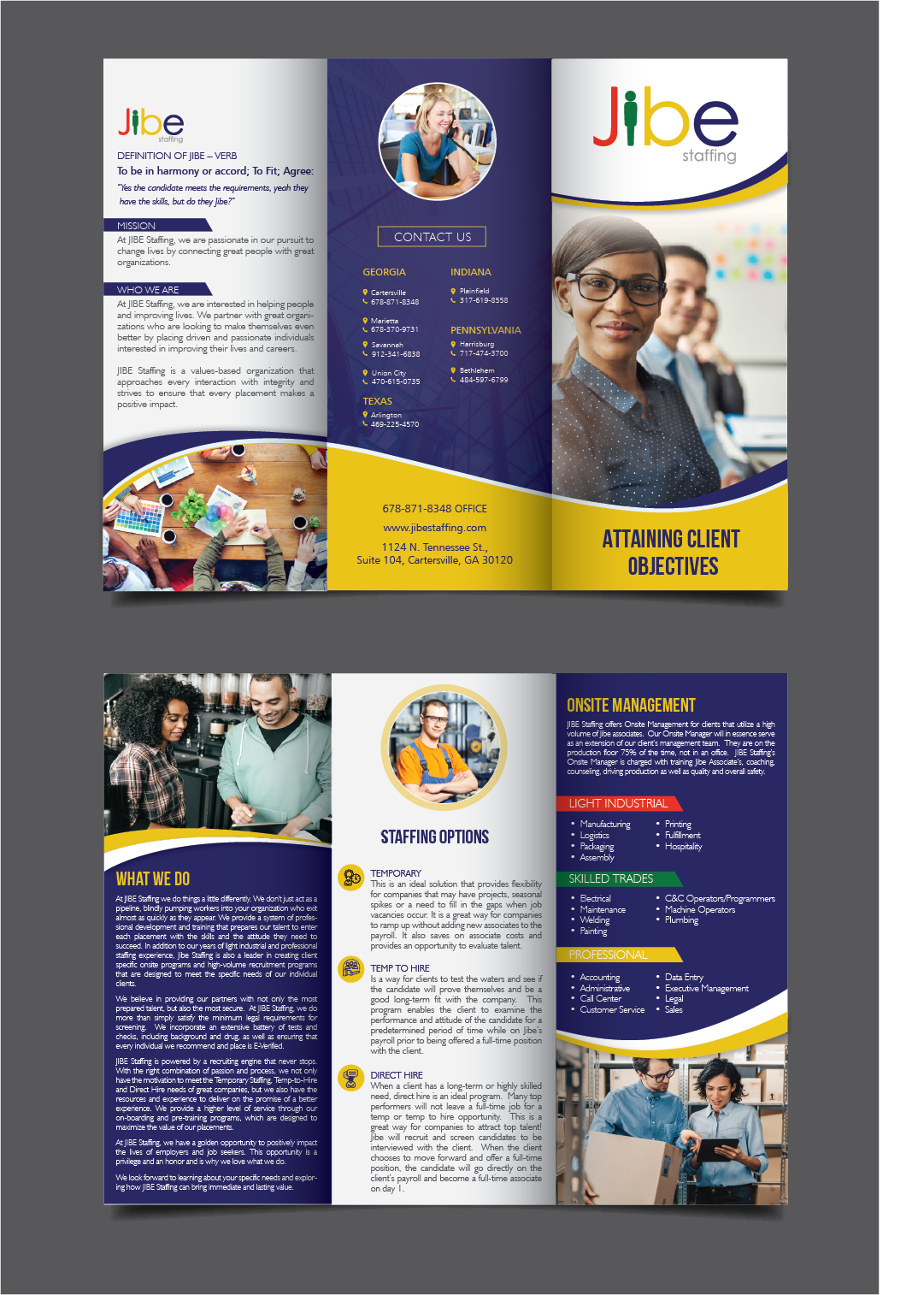 Design de Flyer par alex989 pour Jibe Staffing | Design #26157134