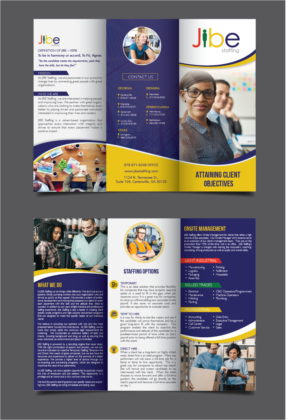 Flyer Design by alex989 for Jibe Staffing | Design: #26157134
