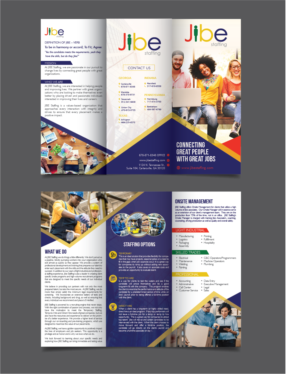 Flyer Design by alex989 for Jibe Staffing | Design: #26163394