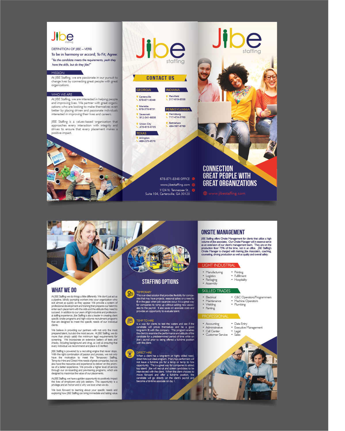 Flyer Design by alex989 for Jibe Staffing | Design #26169355