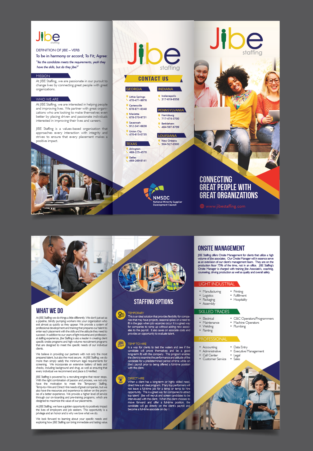 Flyer Design by alex989 for Jibe Staffing | Design #26202437