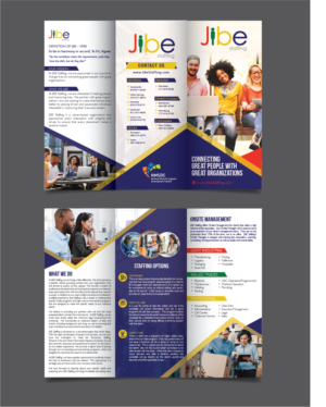 Jibe Staffing Tri Fold Brochure | Flyer-Design von alex989