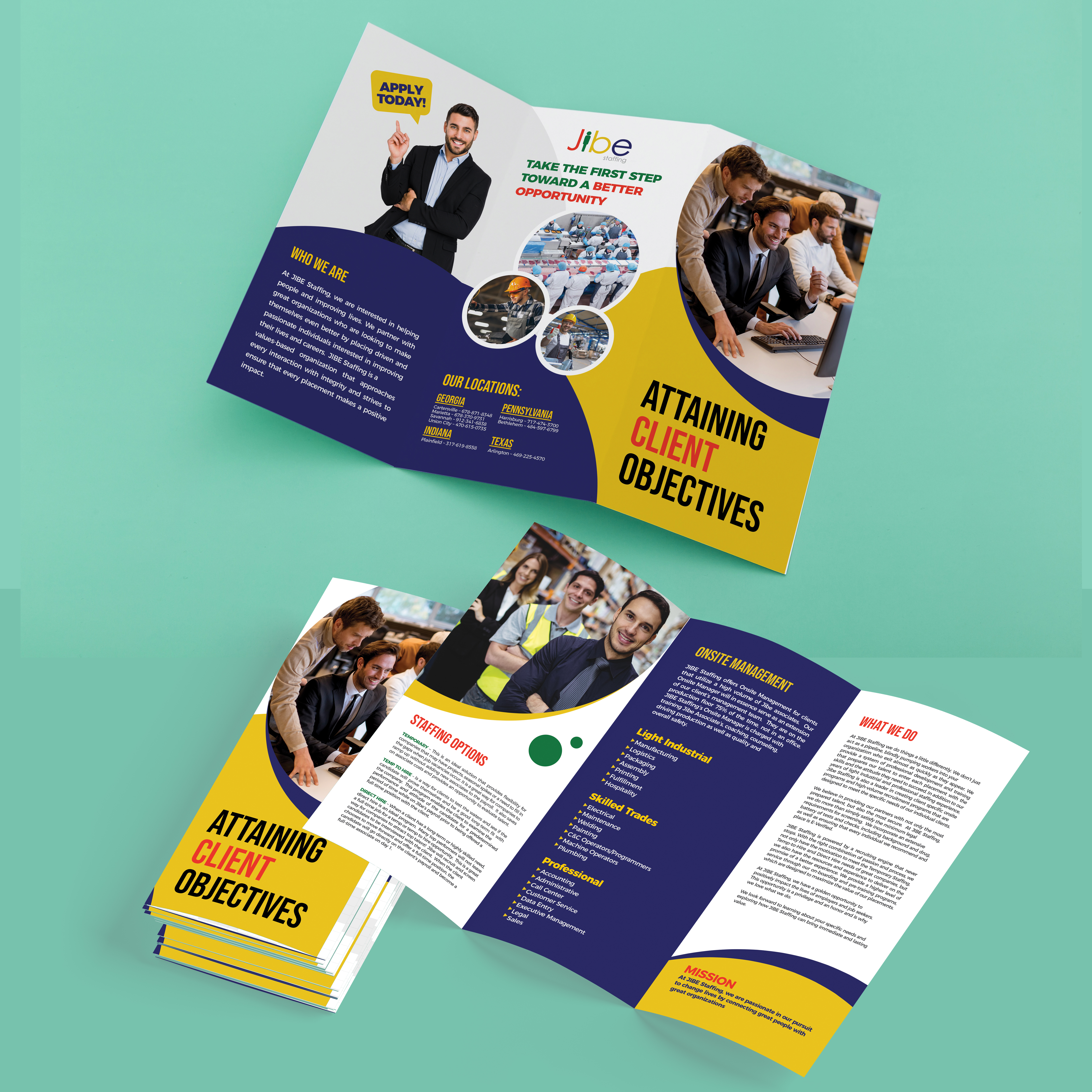 Flyer-Design von nguruzzdng für Jibe Staffing | Design #26153672