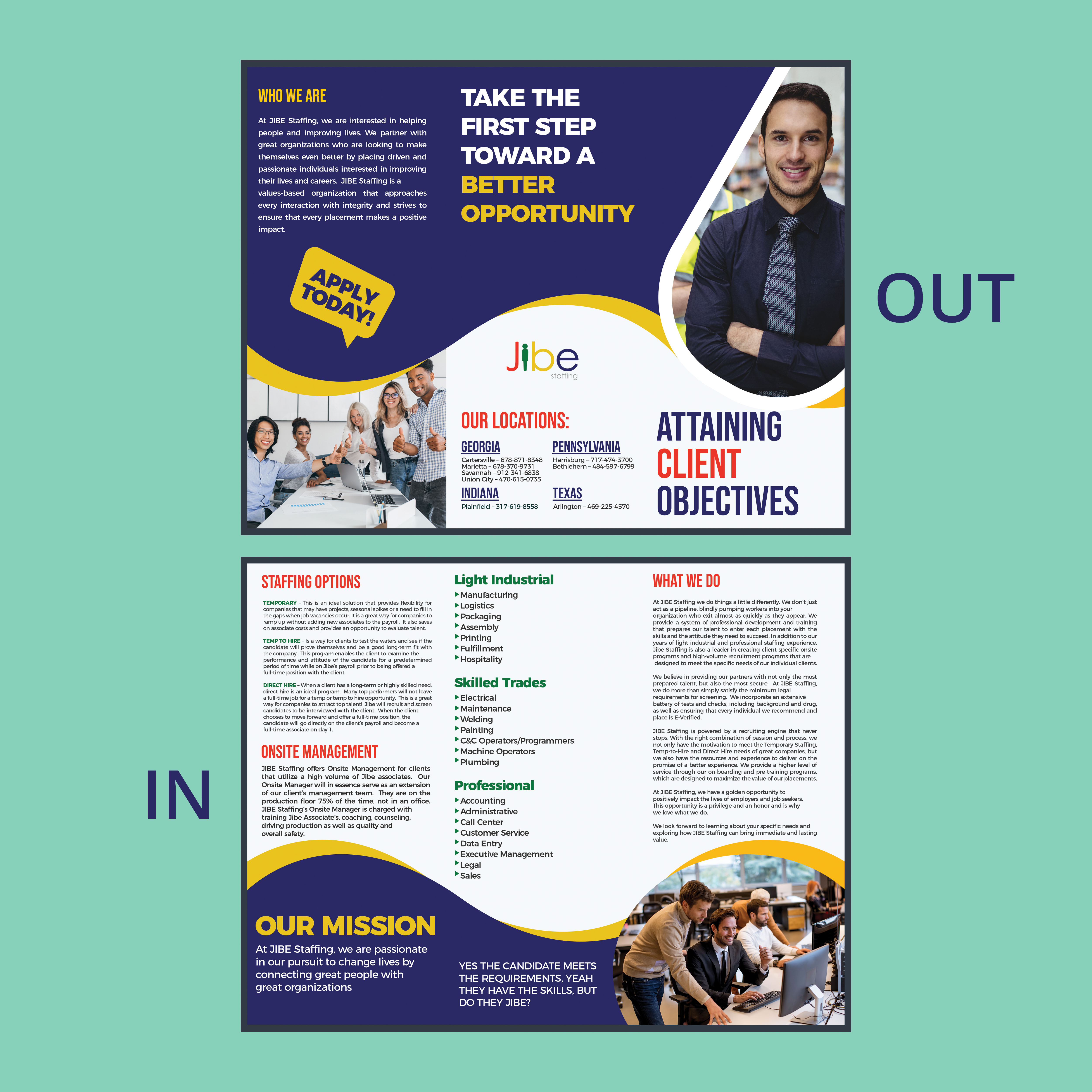 Flyer Design by nguruzzdng for Jibe Staffing | Design #26161569