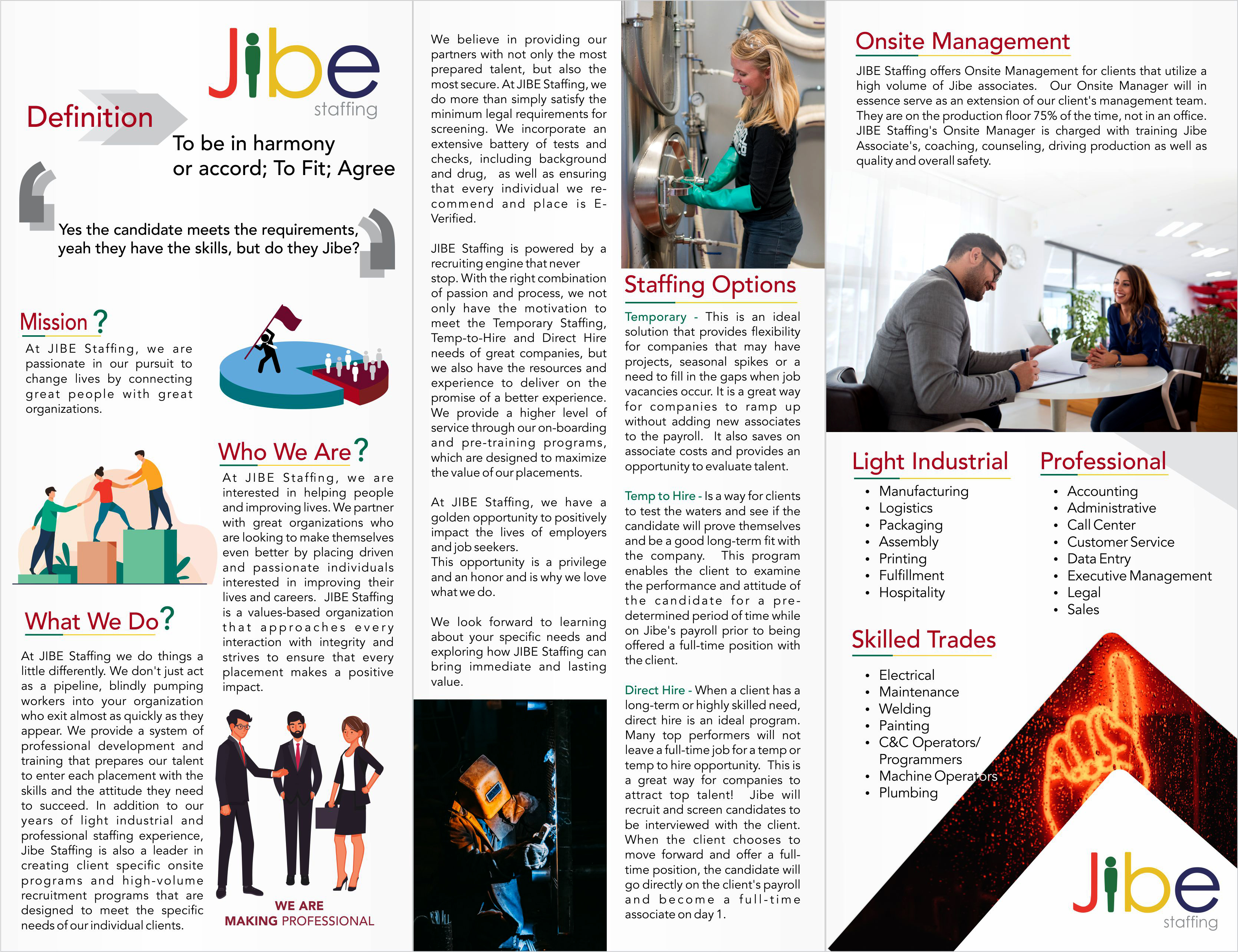 Flyer Design by Vimal Agrahari for Jibe Staffing | Design #26188721