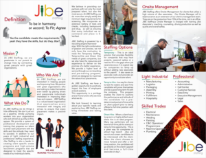 Flyer Design by Vimal Agrahari for Jibe Staffing | Design: #26188721