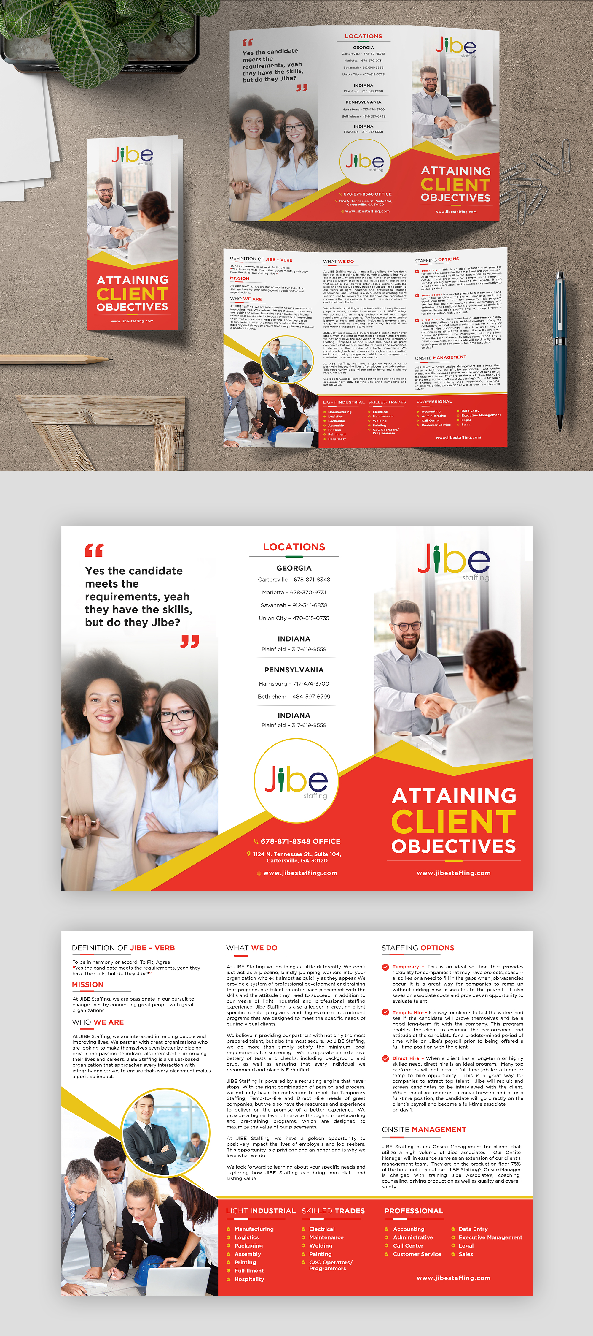 Flyer Design by debdesign for Jibe Staffing | Design #26157149