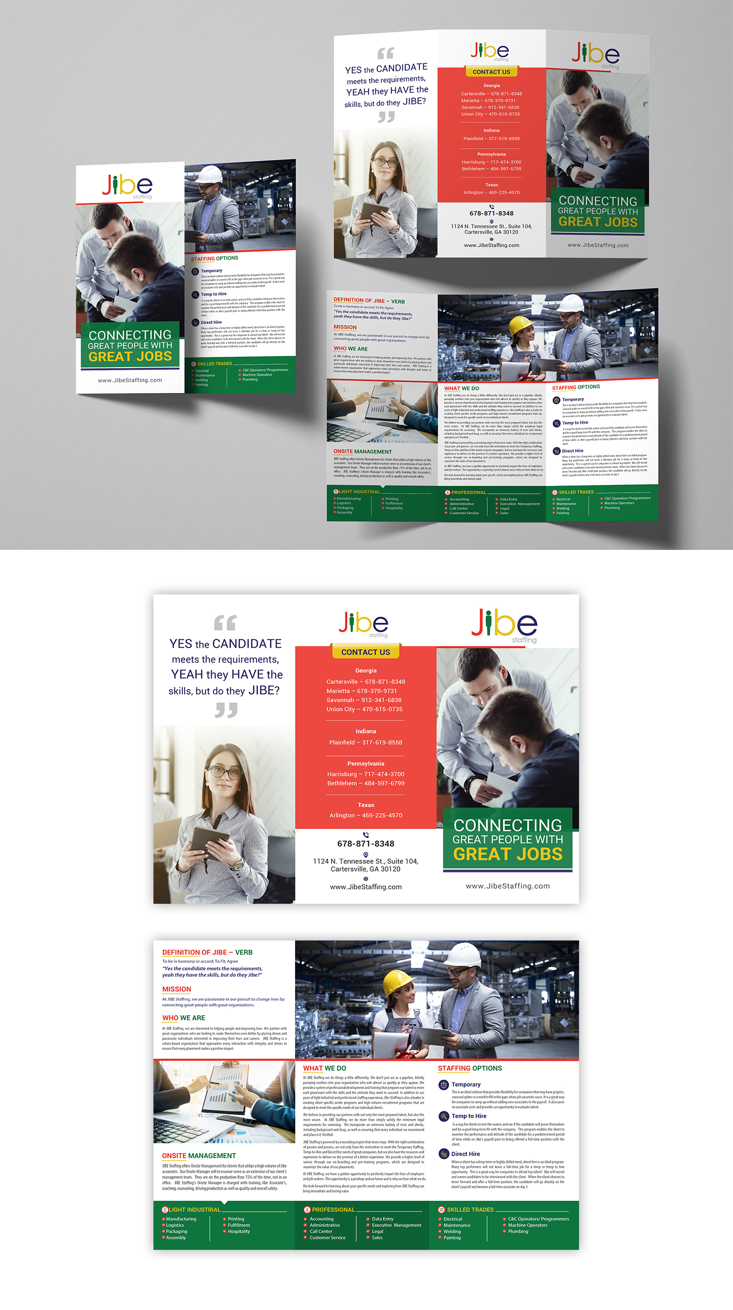 Flyer Design by debdesign for Jibe Staffing | Design #26165630