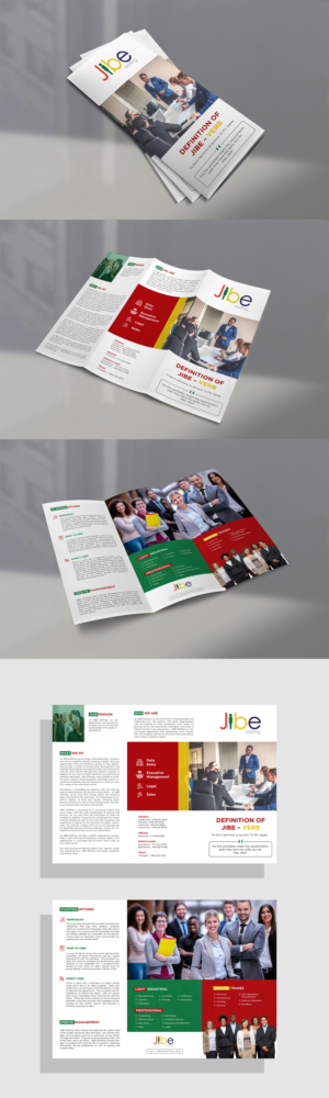Jibe Staffing Tri Fold Brochure | Design de Flyer par Deepak_9_Malhotra