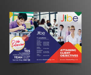 Flyer Design by ecorokerz for Jibe Staffing | Design: #26154420