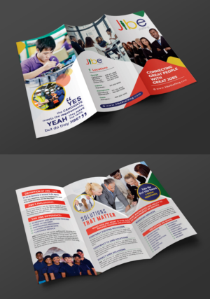 Jibe Staffing Tri Fold Brochure | Flyer-Design von ecorokerz