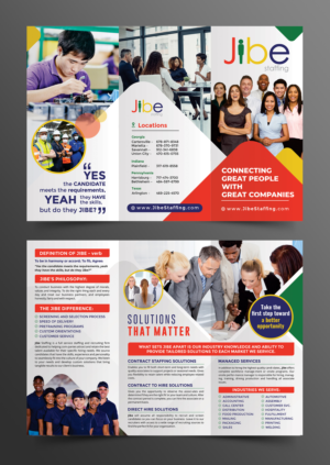 Flyer Design by ecorokerz for Jibe Staffing | Design: #26171228