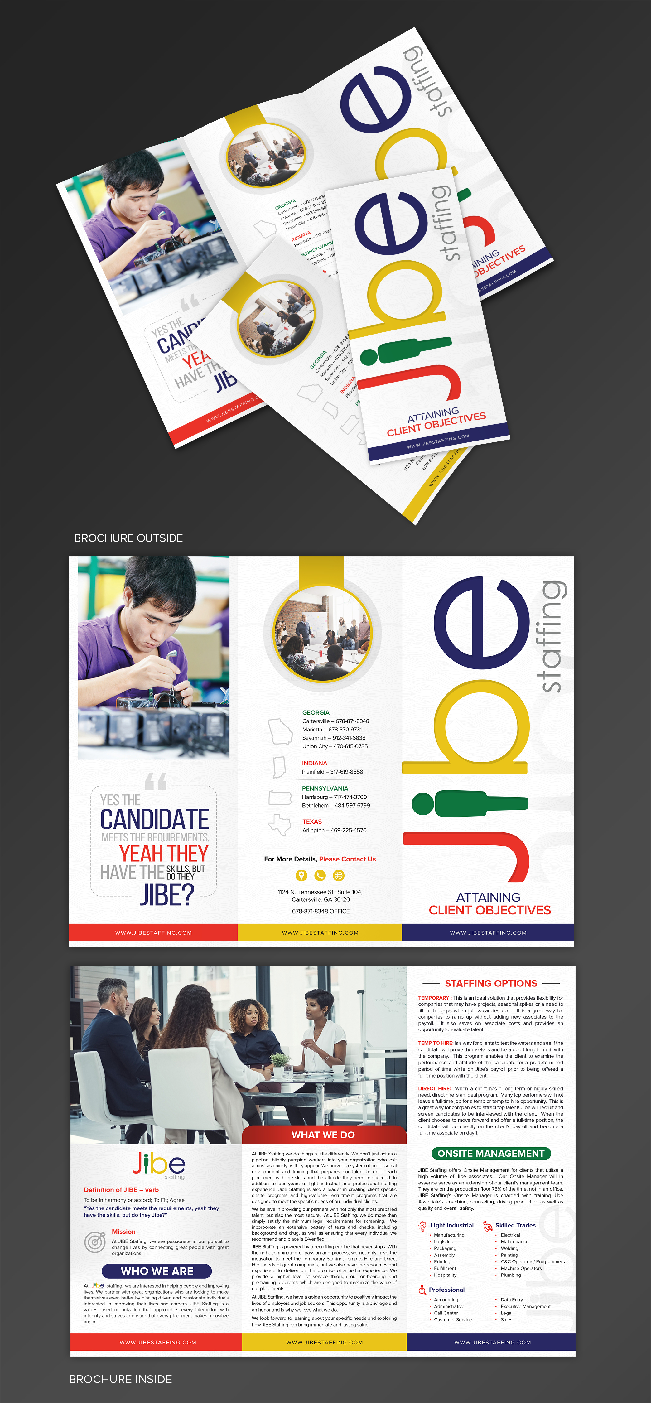 Diseño de Flyer por SAI DESIGNS para Jibe Staffing | Diseño #26167483