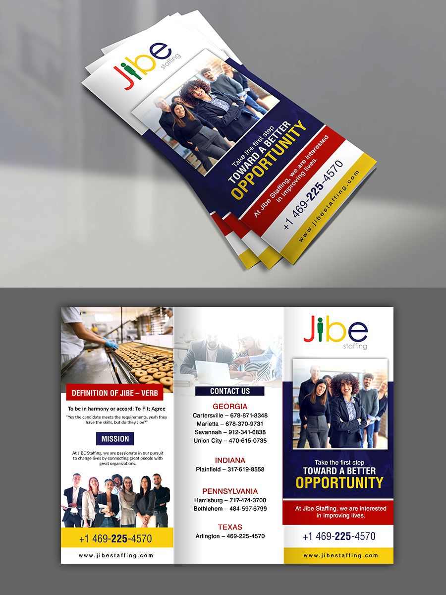 Flyer Design by n214008 for Jibe Staffing | Design #26157411