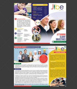 Jibe Staffing Tri Fold Brochure | Flyer-Design von DA.