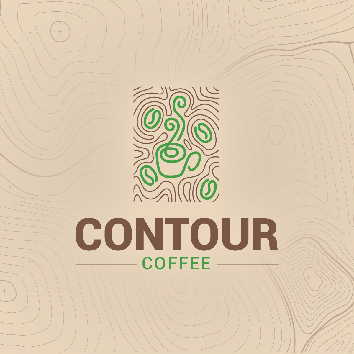 Logo Design by HUE CREATIVE LAB for Contour Coffee | Design #26155891