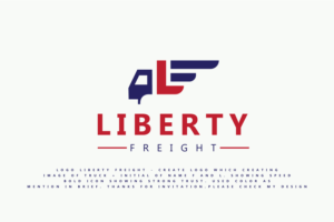 Logo Design by KREATIVE S - LOGO DESIGN for Liberty Freight LLC | Design: #26159095