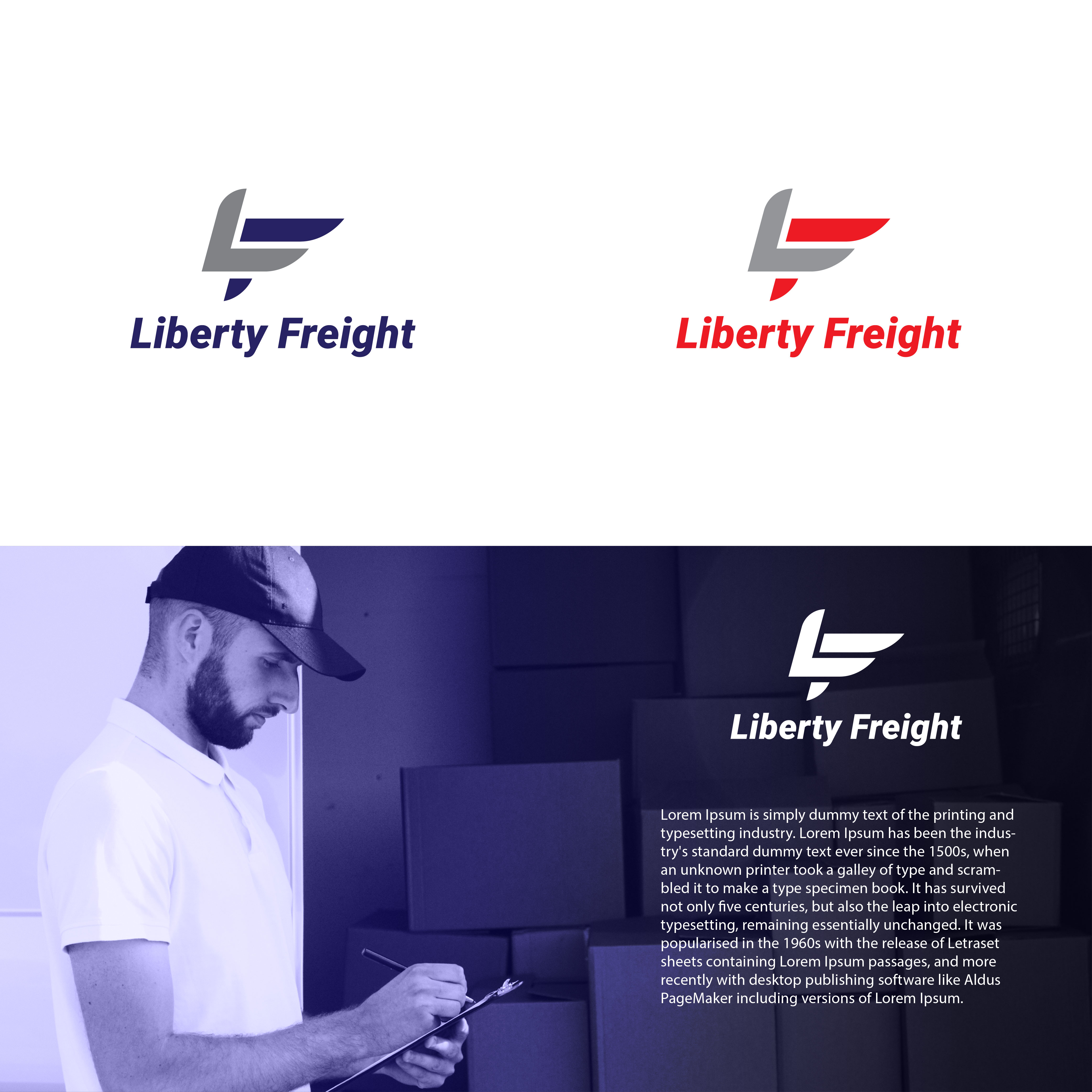 Logo Design by Fatrim for Liberty Freight LLC | Design #26187789