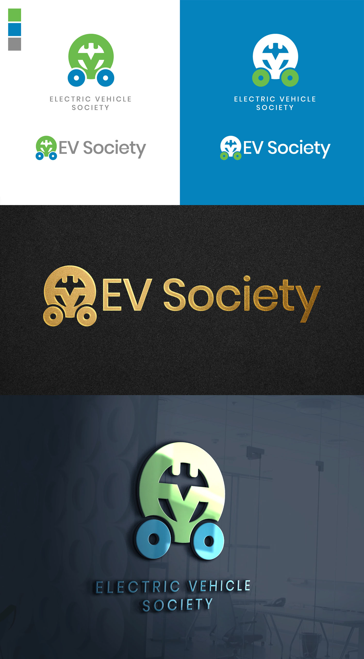 Logo Design by Mark Dollente for Electric Vehicle Society | Design #26155793