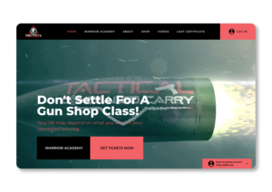 Web Design by aleeoe for Tactical Concealed Carry | Design #26180734