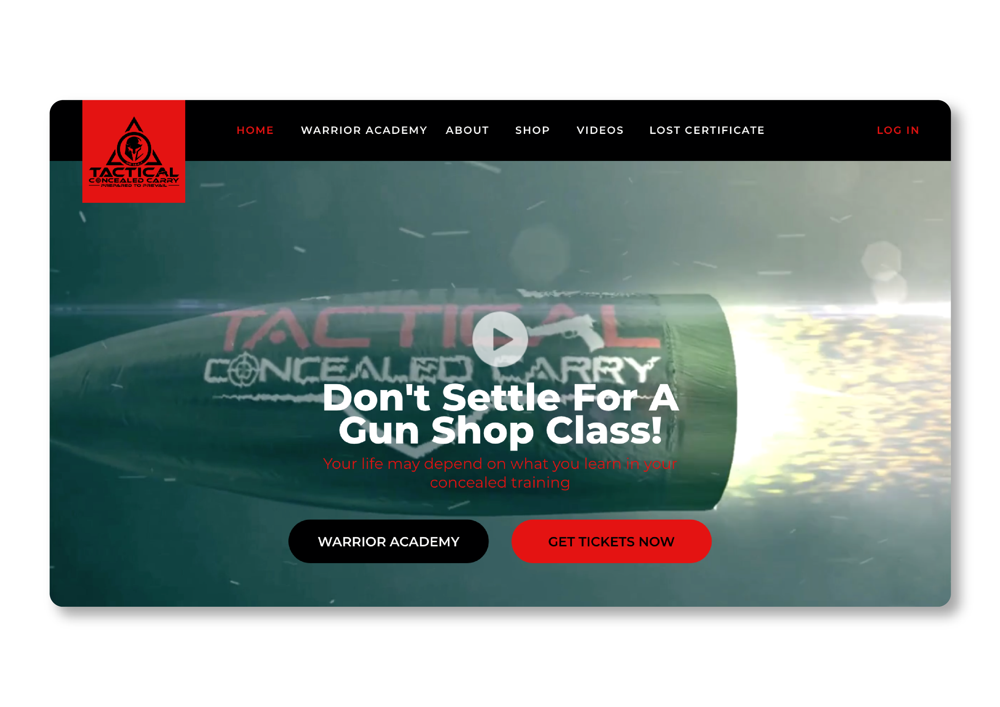 Web Design by aleeoe for Tactical Concealed Carry | Design #26184576