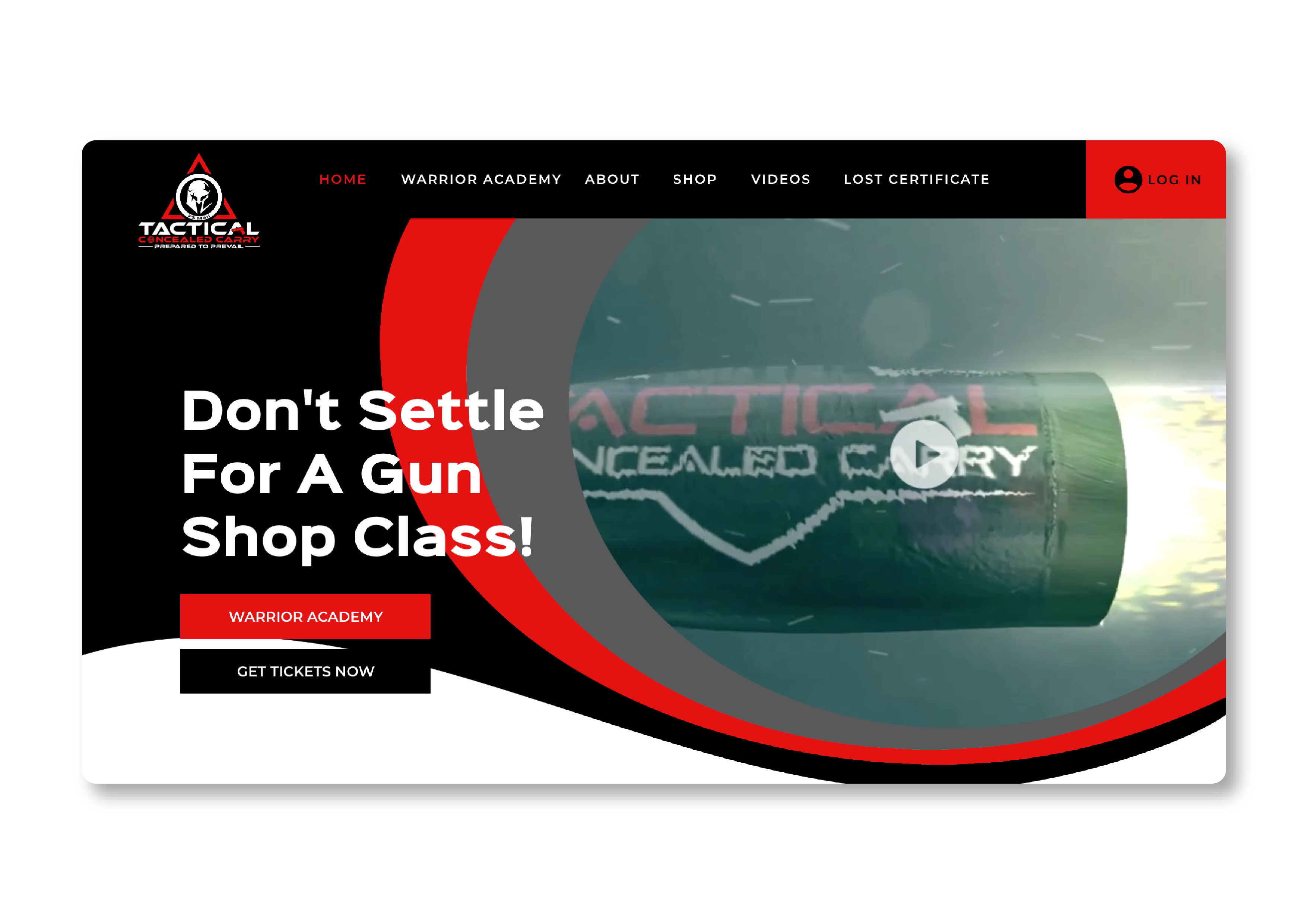 Web Design by aleeoe for Tactical Concealed Carry | Design #26184651