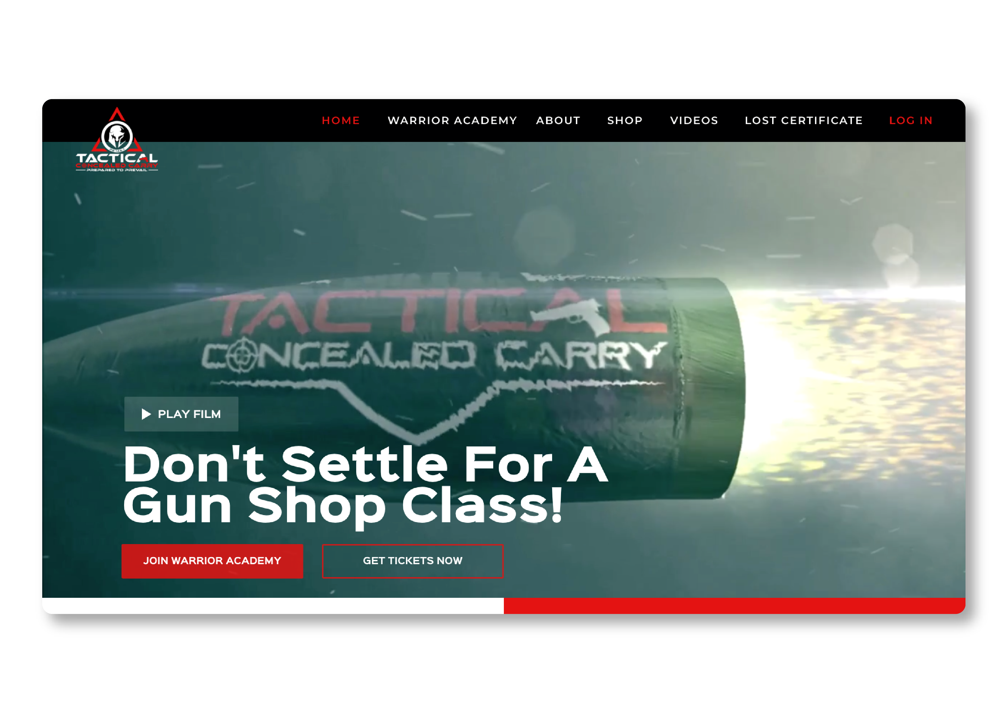 Web Design by aleeoe for Tactical Concealed Carry | Design #26184789