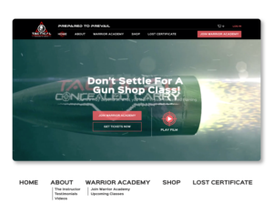 Web Design by aleeoe for Tactical Concealed Carry | Design: #26185539