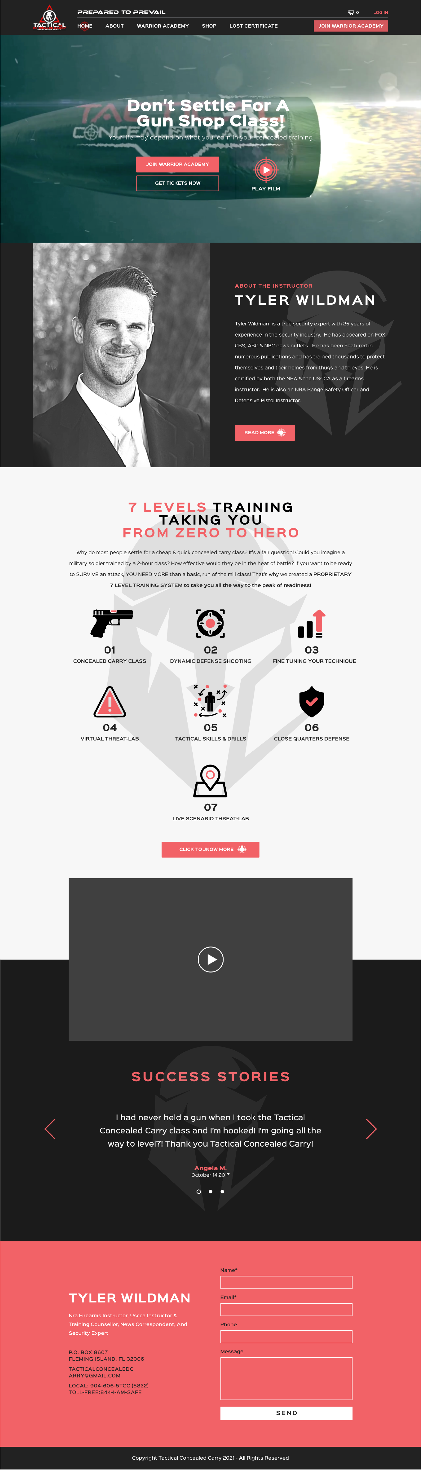 Web Design by aleeoe for Tactical Concealed Carry | Design #26188116