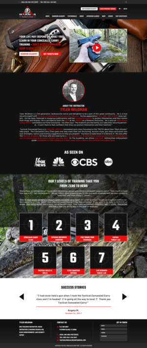 Web Design by Sandaruwan for Tactical Concealed Carry | Design #26161585