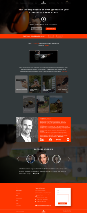 Web Design by Taha Ahmed for Tactical Concealed Carry | Design: #26186123