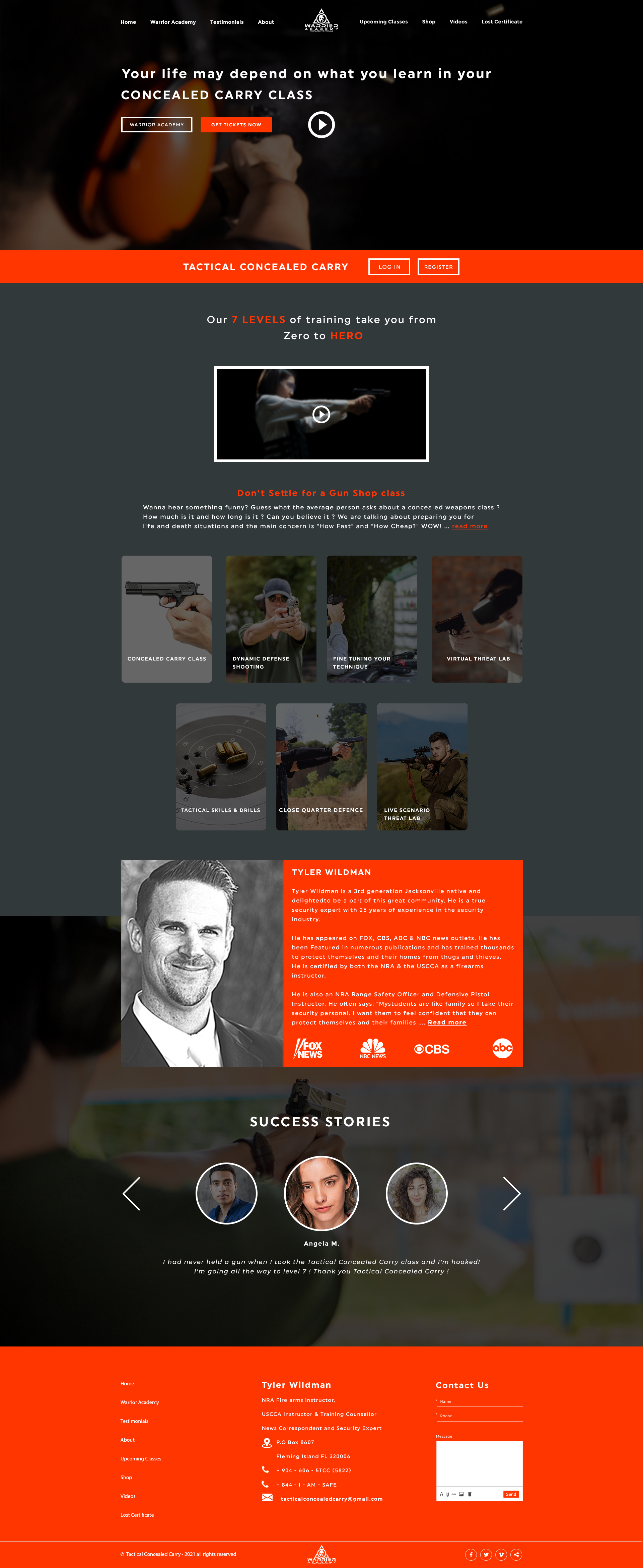 Web Design by Taha Ahmed for Tactical Concealed Carry | Design #26187110