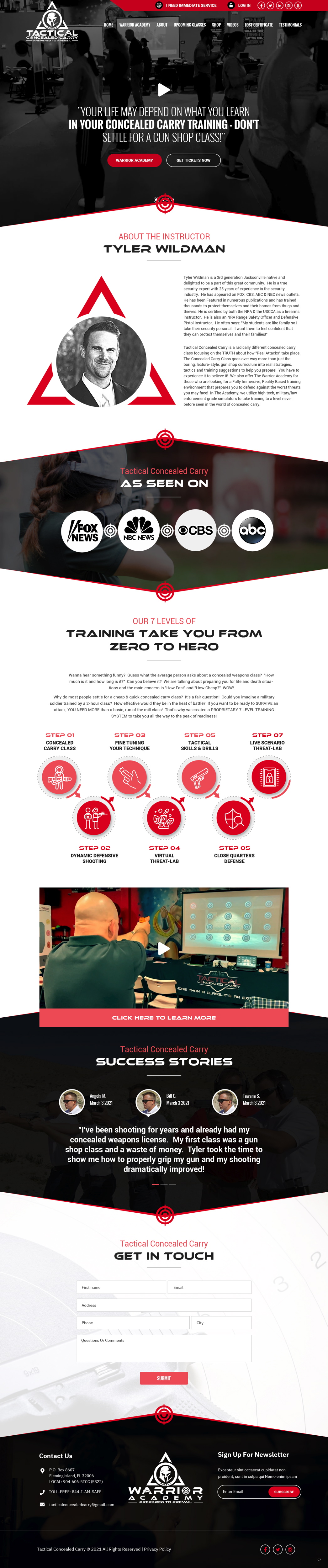 Web-Design von pb für Tactical Concealed Carry | Design #26162971