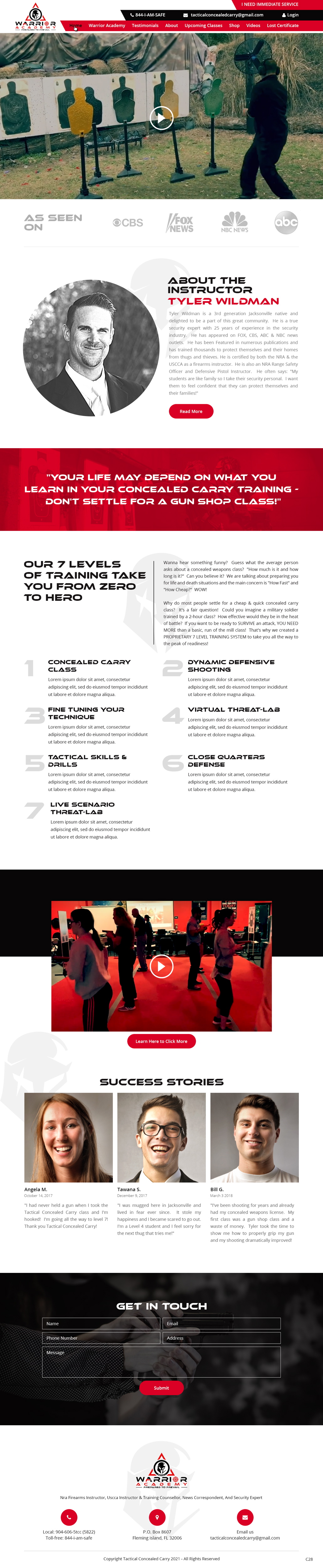 Web Design by pb for Tactical Concealed Carry | Design #26162972