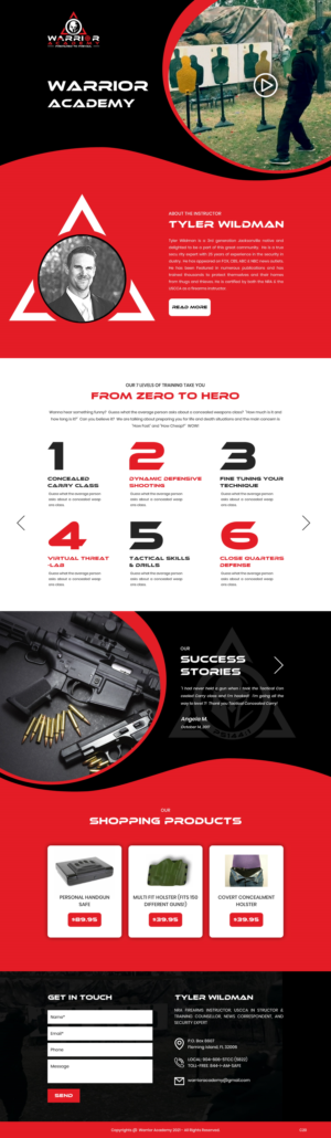 Diseño Web por pb para Tactical Concealed Carry | Diseño: #26162973