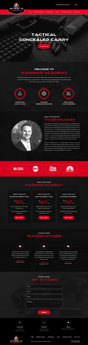 Diseño Web por pb para Tactical Concealed Carry | Diseño: #26162975