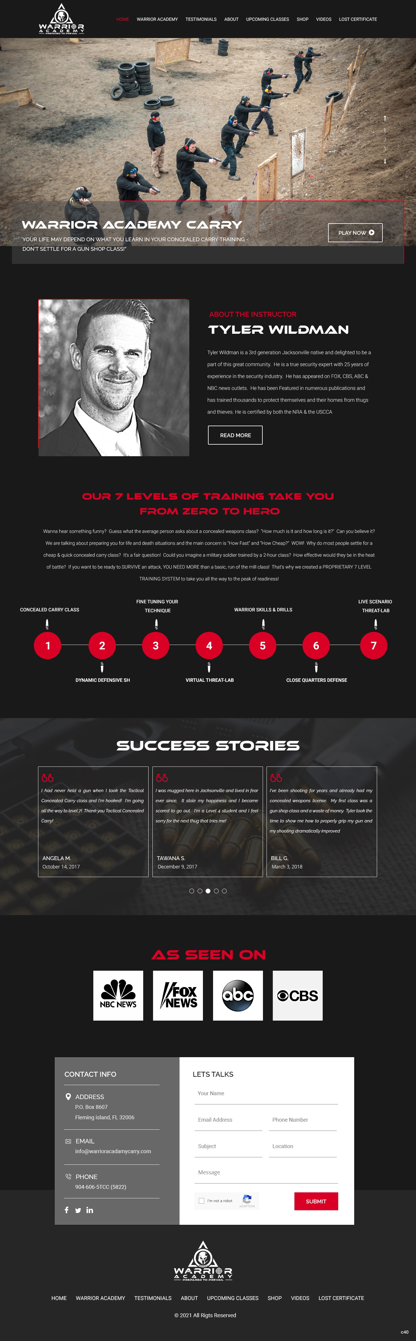 Web Design by pb for Tactical Concealed Carry | Design #26162978