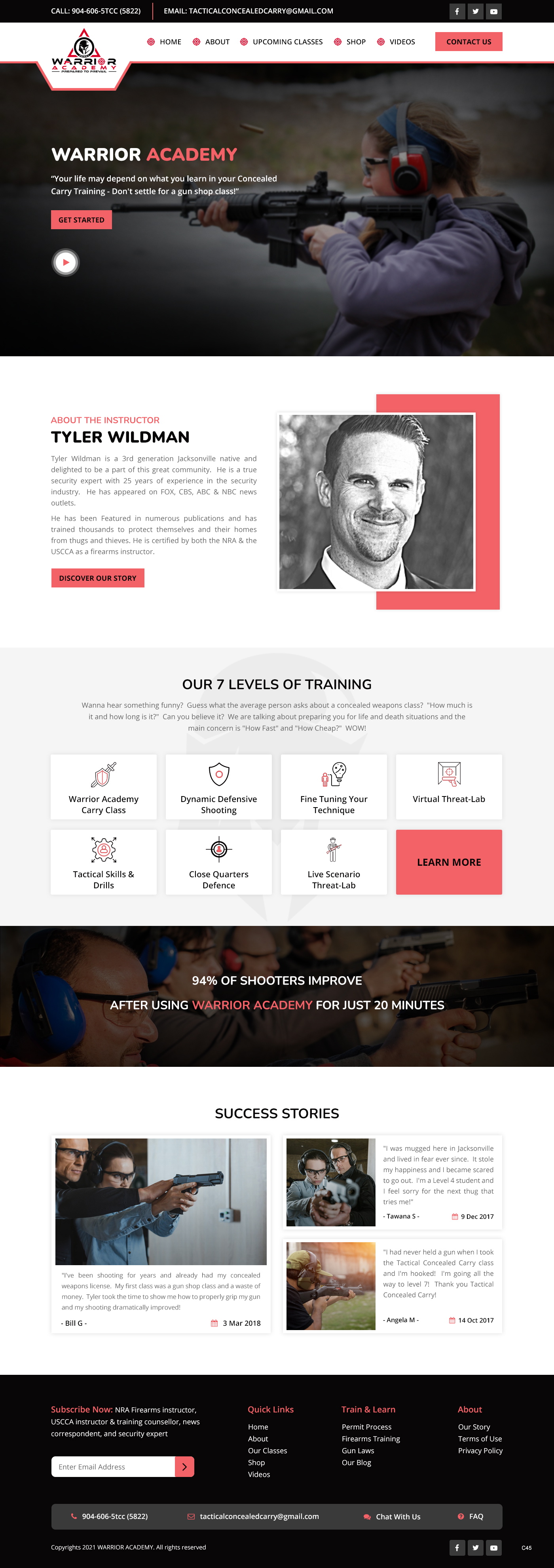 Web Design by pb for Tactical Concealed Carry | Design #26162979