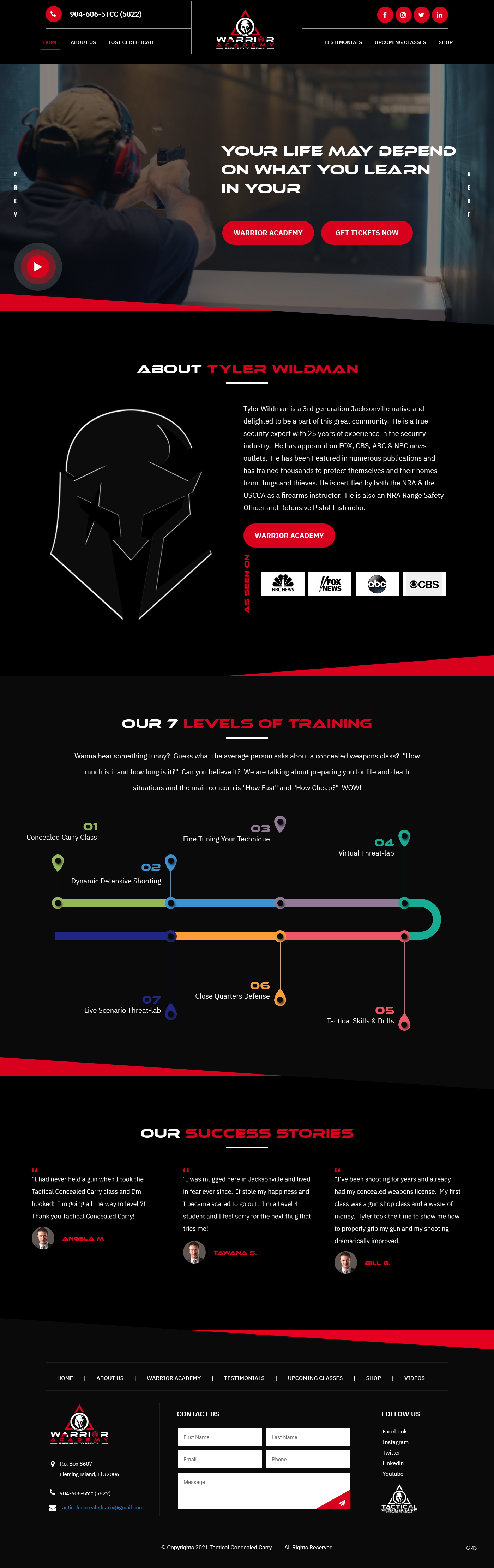 Web-Design von pb für Tactical Concealed Carry | Design #26162981